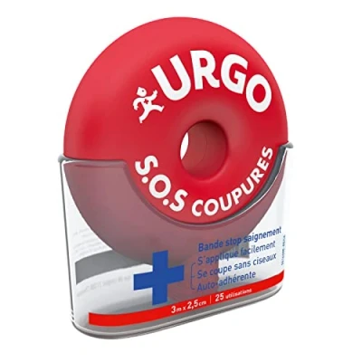 Afbeelding van Urgo S.O.S Cuts Strip Stop Bloeden 3 m x 2,5 cm