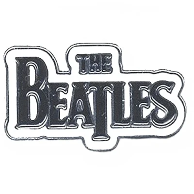 Afbeelding van The Beatles Drop T Logo Pin Wit/Zwart