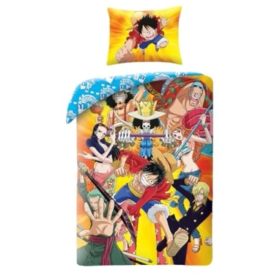Afbeelding van One Piece Dekbedovertrek Adventures 140 x 200 cm polyester