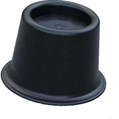 Afbeelding van Bedverhoger set 4 stuks Laag 9 cm Zwart