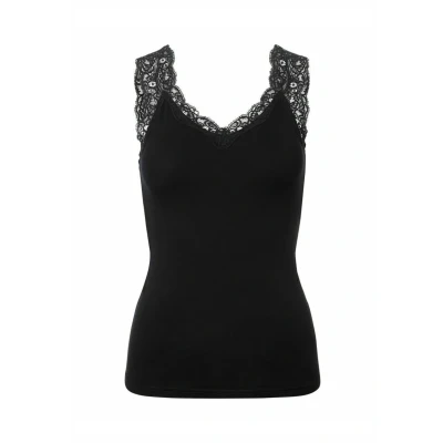 Afbeelding van Pieces Top, Dames, Maat: XL, Black