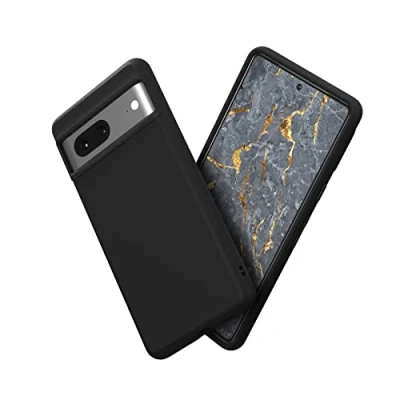 Afbeelding van RHINOSHIELD Hoesje compatibel met [Pixel 7] SolidSuit dunne hoes schokabsorberende technologie en premium matte afwerking klassiek zwart