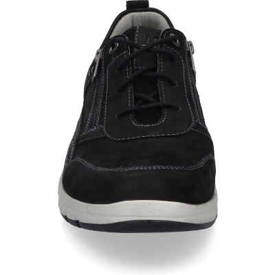 Afbeelding van Josef Seibel Giuseppe 06 Lage herensneakers, breedte G (normaal), uitneembare binnenzool, zwart.