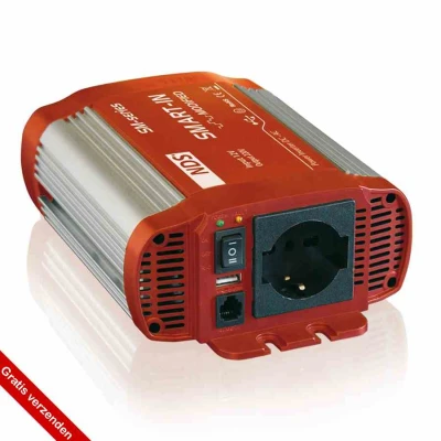 Afbeelding van NDS SP400 12 Omvormer 12VDC&gt;230VAC+5VUSB,400W Pure Sinus