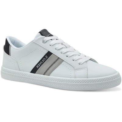 Afbeelding van s.Oliver Herren Sneaker flach zum Schnüren, weiß (WHITE), 45