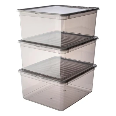 Image de keeeper Boîtes de Rangement avec Système Air Control, Lot 3 pièces, x 18 l, Bea, Transparent