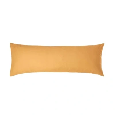 Afbeelding van Homescapes Zijslaper Kussensloop Mosterdgeel 50 x 140 cm Egyptisch Katoen 200 Draadtelling