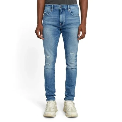 Image de G STAR Jean skinny Revend FWD pour homme, Bleu (Faded Blue Kloof Restored D20071 d441 h098), 34W / 30L