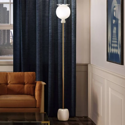 Afbeelding van Kundalini Opyo vloerlamp, mondgeblazen, wit
