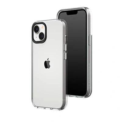 Afbeelding van RHINOSHIELD Clear Compatibel met [iPhone 14/13] Bestand tegen vergeling, hoge transparantie, aanpasbare transparante beschermhoes zwart Contour fotolenzen