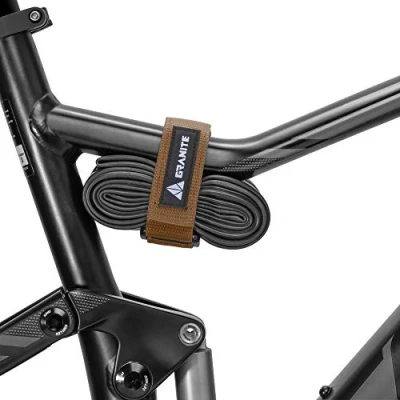 Afbeelding van Granite Rockband frametransportband voor luchtkamers en fiets gereedschapsset, opbergoplossing het bevestigen van extra uitrusting aan je mountainbike (bruin)