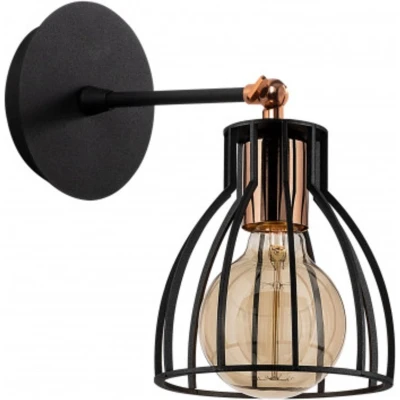 Afbeelding van Asir Wandlamp Zwart Bronzen 15 x 24 cm