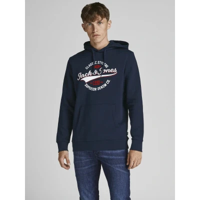 Afbeelding van Jack &amp; Jones Sweats à capuche Sweat avec logo Jwh Bleu