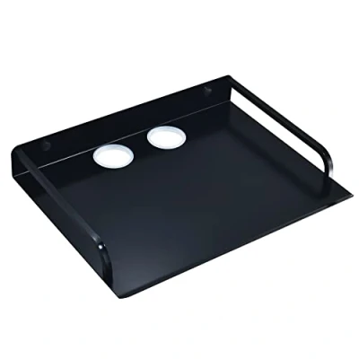 Afbeelding van HNVNER Multimedia wandrek voor AV apparaten, zwevende houder van metaal router, kabeldozen, dvd/blu ray speler, gameconsole, decoder, projector