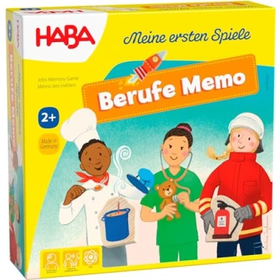Afbeelding van HABA Meine Ersten Spiele Berufe MEMO Puzzel voor kinderen, Maat: One Size, Mehrfarbig