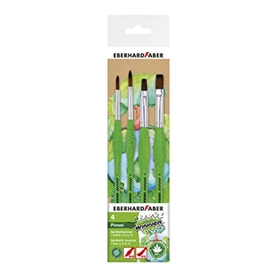 Afbeelding van Eberhard Faber penselenset Green Winner rond/plat synthetisch haar EF 579927