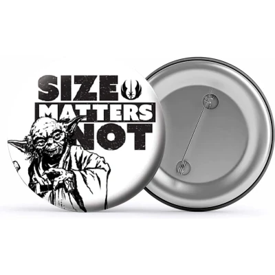 Afbeelding van Star Wars &quot;Size Not Matters&quot; Button Badge