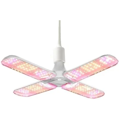 Afbeelding van Hobaca 48W LED Groeilampen, E27 240 LEDs Full Spectrum Plant Light, Achtum Lamp Zonlicht voor Kamerplanten Kas Hydrocultuur Planten En Groenten Zaailingen Bloemen