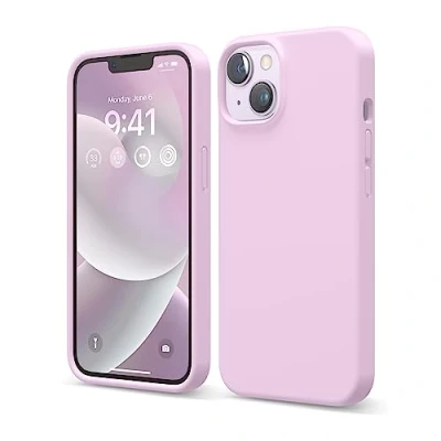 Afbeelding van Elago Hoesjes van Vloeibare Siliconen Compatibel met iPhone 14 (6,1 inch) Beschermhoes Gemaakt Premium Volledige Bescherming, Schokbestendig, 4 Structuren, Zachte Microvezel Voorkomt