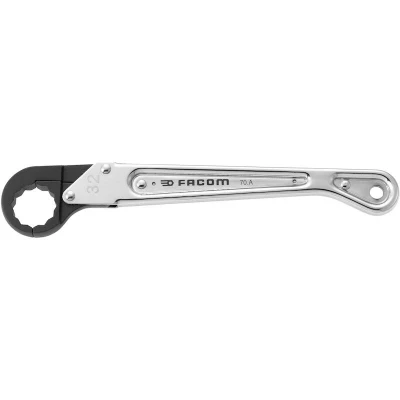 Afbeelding van FACOM 70A.27 rechte open ringsleutel met ratel, metrische maten 27 mm