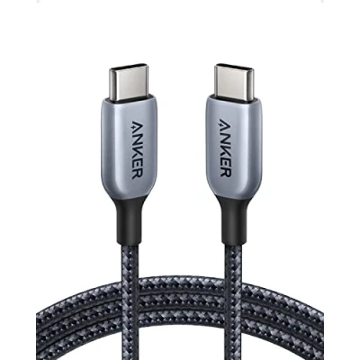 Afbeelding van Anker 765 USB C naar kabel (140 W, 180 cm), 2.0 voor snelladen van MacBook Pro 2021, iPad Pro, Air 4, Samsung Galaxy S21, Pixel en meer