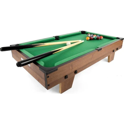 Afbeelding van Toyrific Poolbiljarttafel 27 Inch Bruin 20 delig