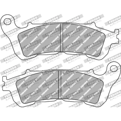 Afbeelding van FERODO RACING FDB2196SM Remblokkenset