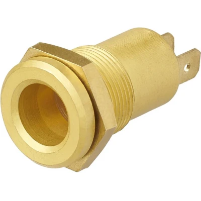 Afbeelding van Pro Plus Inbouwdoos DIN 12 Volt Messing Ø 18 mm