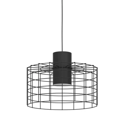 Afbeelding van EGLO Milligan Hanglamp E27 industrieel Ø 38 cm Zwart/Wit