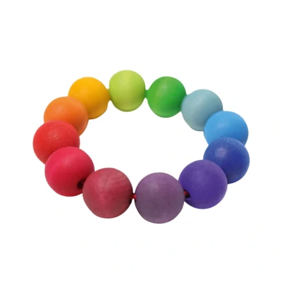 Afbeelding van Grimm&#039;s Bijtring Kralenring Regenboog