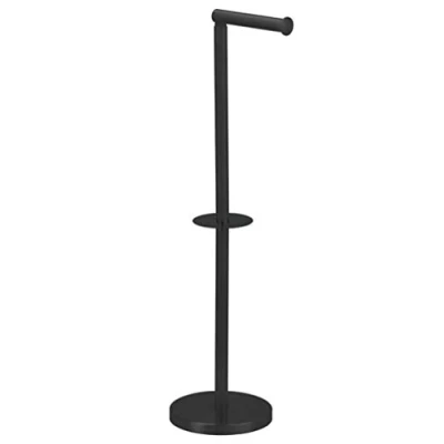 Afbeelding van MSV Toiletpapierhouder op standaard, matzwart, 15 x 60 cm