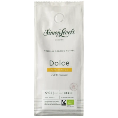 Afbeelding van Simon Lévelt Voorverpakte koffie Dolce Premium Organic Coffee snelfiltermaling 250g