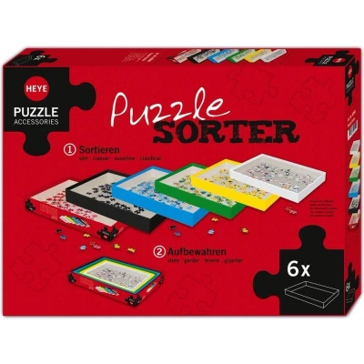 Afbeelding van Puzzel Sorteerder,set 6 boxen Heye 80590
