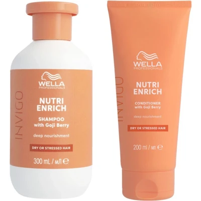 Afbeelding van Wella Invigo Nutri Enrich Shampoo 250ml + Conditioner 200ml bundel/set/pakket