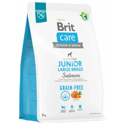 Afbeelding van Brit Care Dog Grain Free Junior Large Breed Zalm Hondenvoer 3 kg