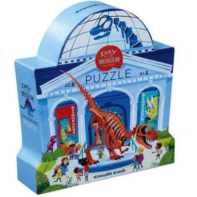 Afbeelding van crocodile creek Puzzel Dag in het museum ( 48 stukjes )
