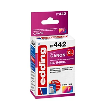 Afbeelding van Edding Inktcartridge vervangt Canon CL 546 XL Compatibel Cyaan, Magenta, Geel EDD 442 18