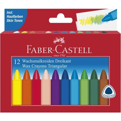 Afbeelding van Waskrijt Faber Castell driehoekig assorti