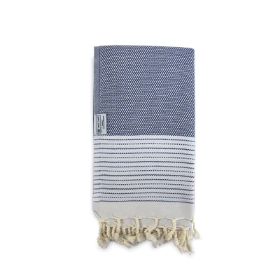 Afbeelding van The One Towelling Exclusive Hamamdoek 90 x 170 cm Hoge vochtopname 550 gr/m² Katoen Navy