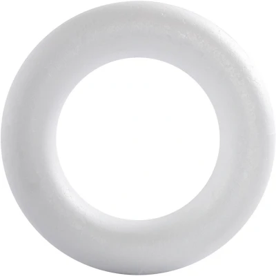 Afbeelding van Styropor Ring met Ronde Achterkant, 35cm