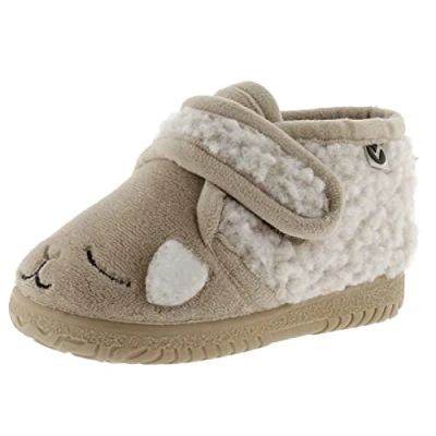 Afbeelding van Victoria Shoes Animales Pantoffels voor kinderen, Maat: 24, Beige Textiel
