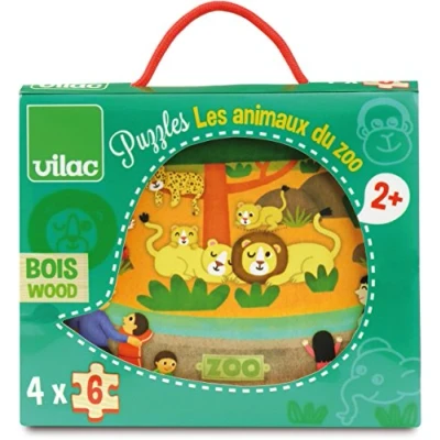 Image de Puzzles Vilac Les Animaux Du Zoo (4X6pièces)