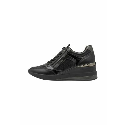 Afbeelding van Tamaris Sneakers laag, Dames, Maat: 38, Black comb Leer en imitatieleer
