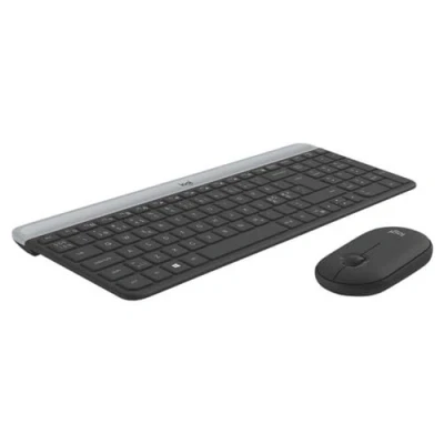 Afbeelding van Logitech MK470 Toetsenbord RF Draadloos QWERTY Deens, Fins, Noors, Zweeds / Grafiet