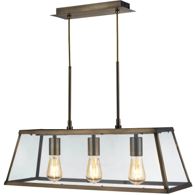 Afbeelding van Searchlight Voyager Hanglamp 65 X 20 100 Cm Antiek Messing