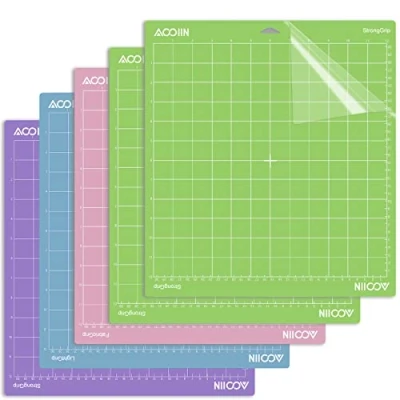 Afbeelding van AOOIIN Snijmat voor Cricut Explore One/Air/Air 2/Maker, Snij accessoires (variëteit Cricut, 30,5 x cm, 5 stuks)
