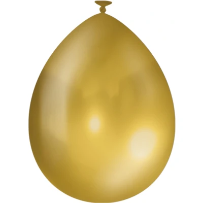 Afbeelding van Metallic ballonnen 10 stuks Kleur: Goud Afmeting: 30cm