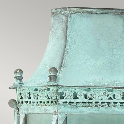 Afbeelding van Elstead Lighting LED Wand Buitenlamp Regents Park 1X E27 Max 60W IP44 Dimbaar Verdigris