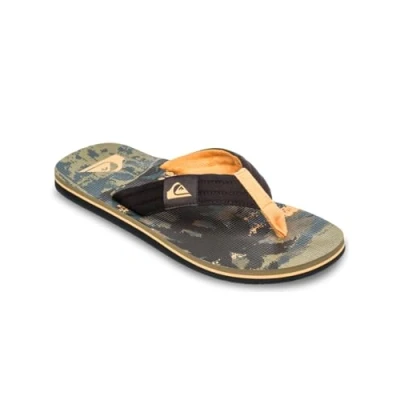 Afbeelding van Quiksilver Molokai Layback Teensandalen, Heren, Maat: 39, Grape leaf tropicamo Katoen