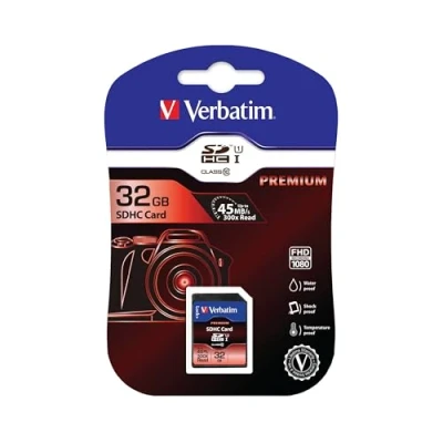 Afbeelding van Verbatim Premium 32GB SDHC Klasse 10 flashgeheugen